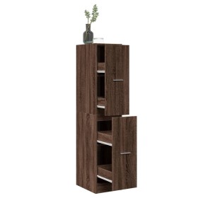 Medicine cabinet made of brown oak wood, 30x41x144.5 cm. by , Lockers and storage cabinets - Ref: Foro24-855175, Price: 91,72...