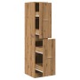 Medicine cabinet made of oak wood, artisan engineering, measuring 30x41x144.5cm. by , Lockers and storage cabinets - Ref: For...