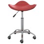 Red wine synthetic leather beauty salon stool by , Hairdressing chairs - Ref: Foro24-323689, Price: 51,85 €, Discount: %