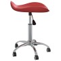 Red wine synthetic leather beauty salon stool by , Hairdressing chairs - Ref: Foro24-323689, Price: 51,85 €, Discount: %