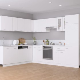 14-piece white particle board kitchen furniture set by , Kitchen cabinets - Ref: Foro24-3067666, Price: 976,14 €, Discount: %