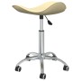 Cream-colored synthetic leather office chair by , Office chairs - Ref: Foro24-3088559, Price: 50,99 €, Discount: %