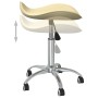 Cream-colored synthetic leather office chair by , Office chairs - Ref: Foro24-3088559, Price: 50,99 €, Discount: %