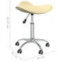 Silla de oficina de cuero sintético color crema de , Sillas de oficina - Ref: Foro24-3088559, Precio: 50,81 €, Descuento: %