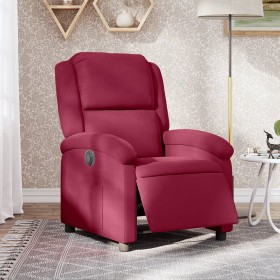 Sillón reclinable eléctrico de terciopelo rojo tinto de , Sillones - Ref: Foro24-3204283, Precio: 245,99 €, Descuento: %