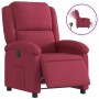 Sillón reclinable eléctrico de terciopelo rojo tinto de , Sillones - Ref: Foro24-3204283, Precio: 257,69 €, Descuento: %