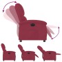 Sillón reclinable eléctrico de terciopelo rojo tinto de , Sillones - Ref: Foro24-3204283, Precio: 257,69 €, Descuento: %