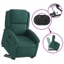 Sillón reclinable elevable tela verde oscuro de , Sillones - Ref: Foro24-3204170, Precio: 268,87 €, Descuento: %