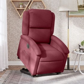 Sillón eléctrico reclinable elevable de tela rojo tinto de , Sillones - Ref: Foro24-3204191, Precio: 308,97 €, Descuento: %