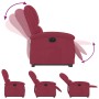 Sillón eléctrico reclinable elevable de terciopelo rojo tinto de , Sillones - Ref: Foro24-3204327, Precio: 318,35 €, Descuent...