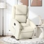 Sillón eléctrico reclinable elevable de terciopelo crema de , Sillones - Ref: Foro24-3204331, Precio: 327,60 €, Descuento: %