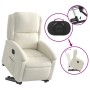 Sillón eléctrico reclinable elevable de terciopelo crema de , Sillones - Ref: Foro24-3204331, Precio: 327,60 €, Descuento: %