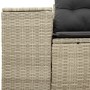 Garden sofa with light gray synthetic rattan cushions, 2 seats. by , Outdoor sofas - Ref: Foro24-366187, Price: 186,78 €, Dis...