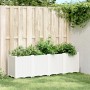 Planter PP white 160x40x53 cm by , Pots and planters - Ref: Foro24-367859, Price: 125,66 €, Discount: %