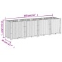 Planter PP white 160x40x53 cm by , Pots and planters - Ref: Foro24-367859, Price: 125,66 €, Discount: %