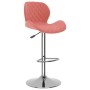 Kitchen stools 2 units pink velvet by , Kitchen stools - Ref: Foro24-334916, Price: 140,99 €, Discount: %