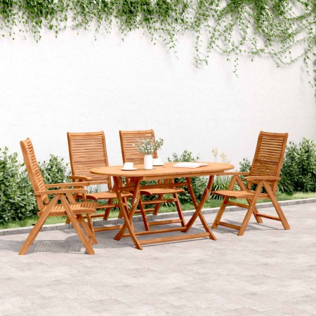 4 verstellbare Gartenstühle aus massivem Akazienholz, 56x72x107cm. von , Gartenstühle - Ref: Foro24-3214477, Preis: 282,99 €,...