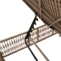 Sun loungers with side table, 2 units, synthetic beige rattan by , Loungers - Ref: Foro24-4002749, Price: 268,02 €, Discount: %