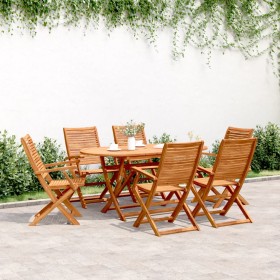 Reclining garden chairs 6 units solid acacia wood 57x66x95cm by , Garden chairs - Ref: Foro24-3214475, Price: 391,99 €, Disco...