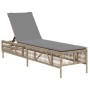 Sun loungers with cushions 2 units synthetic rattan beige by , Loungers - Ref: Foro24-3261599, Price: 273,47 €, Discount: %