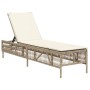 Sun loungers with cushions 2 units synthetic rattan beige by , Loungers - Ref: Foro24-3261600, Price: 273,47 €, Discount: %