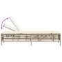 Sun loungers with cushions 2 units synthetic rattan beige by , Loungers - Ref: Foro24-3261600, Price: 273,47 €, Discount: %