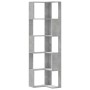 Corner shelf 5 levels gray wood concrete 50x50x179 cm by , Bookcases and shelves - Ref: Foro24-852585, Price: 85,97 €, Discou...