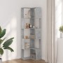 Corner shelf 5 levels gray wood concrete 50x50x179 cm by , Bookcases and shelves - Ref: Foro24-852585, Price: 85,97 €, Discou...