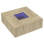 Coffee table with Infinity LED Sonoma oak 100x100x40 cm by , Coffee table - Ref: Foro24-3284044, Price: 208,27 €, Discount: %