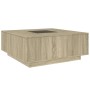 Coffee table with Infinity LED Sonoma oak 100x100x40 cm by , Coffee table - Ref: Foro24-3284044, Price: 208,27 €, Discount: %