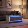 Mesa de centro con luces LED madera de ingeniería roble Sonoma de , Mesas de centro - Ref: Foro24-851986, Precio: 101,99 €, D...