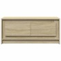 Mesa de centro con luces LED madera de ingeniería roble Sonoma de , Mesas de centro - Ref: Foro24-851986, Precio: 101,99 €, D...