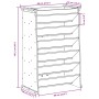 6-tier pine wood herb planter impregnated with 69x40x101.5cm dimensions. by , Pots and planters - Ref: Foro24-855052, Price: ...