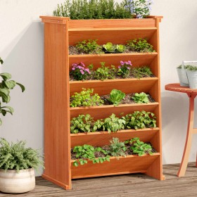 Planter herb 6 levels solid wood brown 69x40x101.5 cm by , Pots and planters - Ref: Foro24-855050, Price: 103,99 €, Discount: %