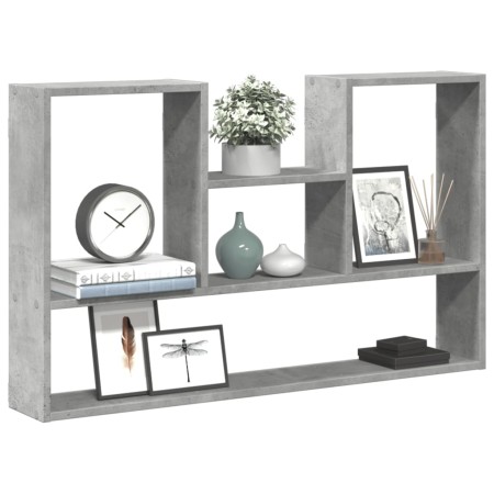 Engineered wood gray concrete wall shelf 99x15x60 cm by , Shelves and shelves - Ref: Foro24-853239, Price: 35,99 €, Discount: %