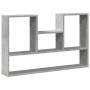 Engineered wood gray concrete wall shelf 99x15x60 cm by , Shelves and shelves - Ref: Foro24-853239, Price: 35,67 €, Discount: %