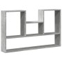 Engineered wood gray concrete wall shelf 99x15x60 cm by , Shelves and shelves - Ref: Foro24-853239, Price: 35,67 €, Discount: %