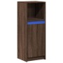 Aparador con LED madera ingeniería marrón roble 38x34x100 cm de , Aparadores - Ref: Foro24-852172, Precio: 67,99 €, Descuento: %