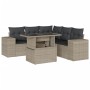 Set de sofás de jardín 6 pzas y cojines ratán sintético gris de , Conjuntos de jardín - Ref: Foro24-3269162, Precio: 512,99 €...