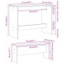 Mesa y bancos de comedor 3 piezas madera ingeniería gris Sonoma de , muebles para cocinas y comedores - Ref: Foro24-855536, P...