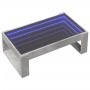 Coffee table with Infinity LED concrete gray 90x53x30 cm by , Coffee table - Ref: Foro24-847640, Price: 112,08 €, Discount: %