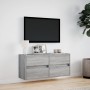 Wall-mounted TV stand with LED lights in Sonoma gray, 100x31x45 cm. by , TV Furniture - Ref: Foro24-852297, Price: 91,49 €, D...