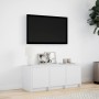 TV stand with LED lights, engineered wood, white, 97x34x40 cm by , TV Furniture - Ref: Foro24-852236, Price: 87,19 €, Discoun...