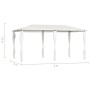 Pavillon mit cremefarbenen Stangenabdeckungen, 3 x 6 x 2,6 m, 160 g/m² von vidaXL, Zelte und Pavillons - Ref: Foro24-313617, ...