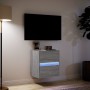 Wall-mounted TV stand with LED lights in Sonoma gray, 41x31x45 cm. by , TV Furniture - Ref: Foro24-852281, Price: 61,15 €, Di...