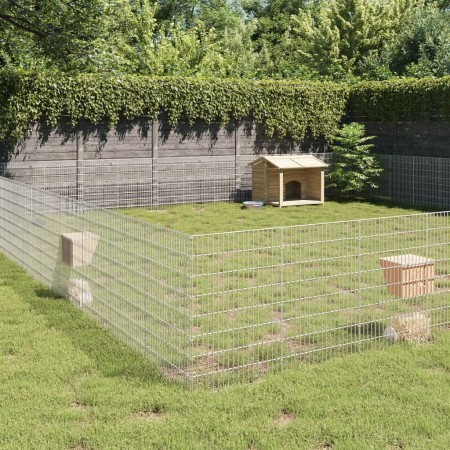 Enclosure for corralling animals, 48 panels of galvanized iron measuring 54x80 cm. by , Cages and habitats for small animals ...