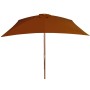 Garden umbrella with terracotta wooden pole 200x300 cm by vidaXL, Umbrellas - Ref: Foro24-313759, Price: 69,32 €, Discount: %