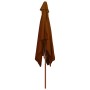 Garden umbrella with terracotta wooden pole 200x300 cm by vidaXL, Umbrellas - Ref: Foro24-313759, Price: 69,32 €, Discount: %