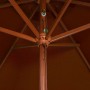 Garden umbrella with terracotta wooden pole 200x300 cm by vidaXL, Umbrellas - Ref: Foro24-313759, Price: 69,32 €, Discount: %