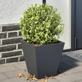 2 anthracite gray steel planters 30x30x30 cm by , Pots and planters - Ref: Foro24-851043, Price: 63,59 €, Discount: %